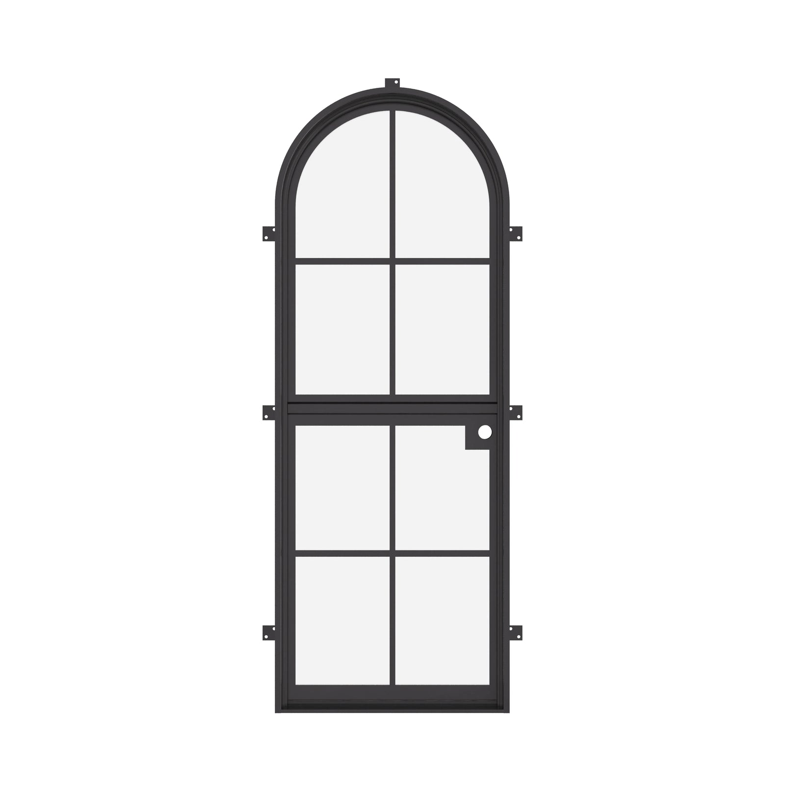 Luxury Dutch single full arch exterior steel door with split design