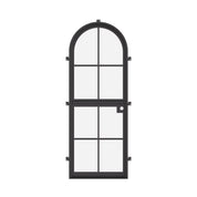 Architectural Dutch single full arch front door, cold-rolled steel frame