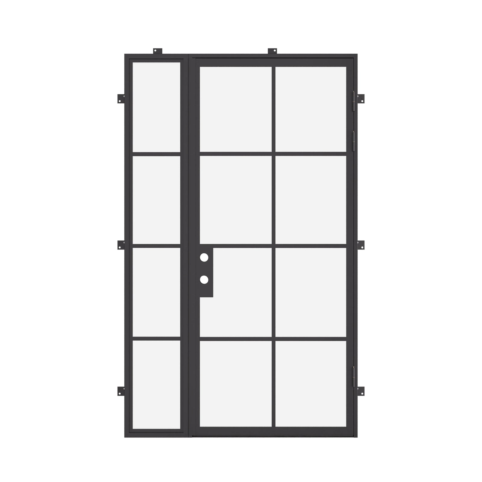 architectural single door with left side window and thermal separation