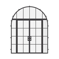 Air 5 with Thermal Break, Side Windows and Full Arch Top Window - Double Flat | Standard Sizes