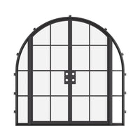 Air 5 with Side Windows - Double Full Arch by Pinky’s Iron Doors — home doors, view 5