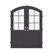 Air Getty double arch steel front doors, luxury residential arched steel front doors