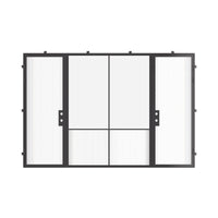 Air Grand - Dual Single with Middle Fixed Panel Flat by Pinky’s Iron Doors — home doors, view 5