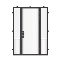 Air Grand with Side Windows - Single Flat by Pinky’s Iron Doors — home doors, view 5