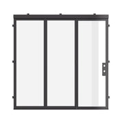 Slim-framed steel bi-fold door designed for contemporary projects.