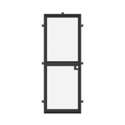 Cold-rolled steel Dutch door with dual-pane exterior glazing.