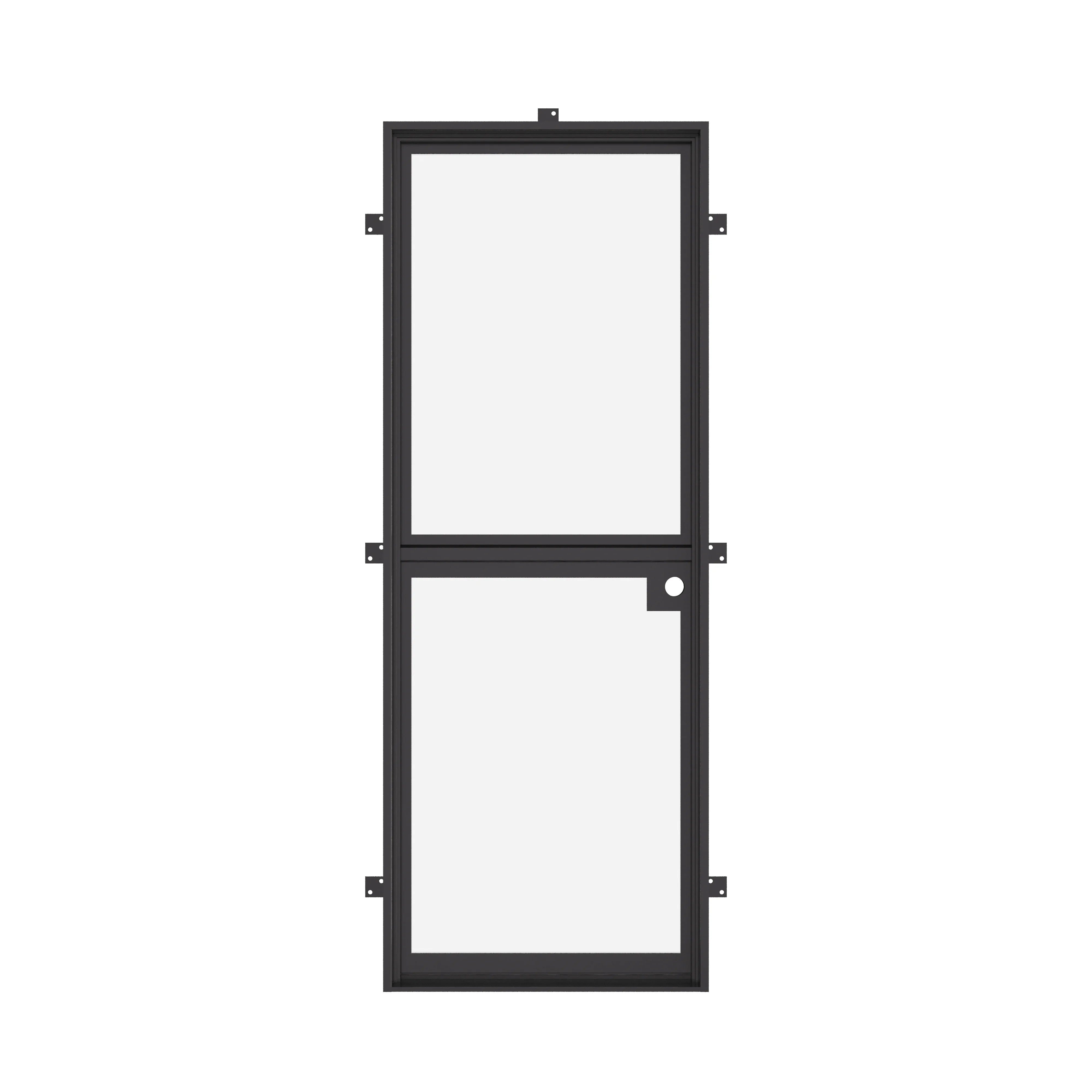Dutch flat thermal break steel door with modern proportions.