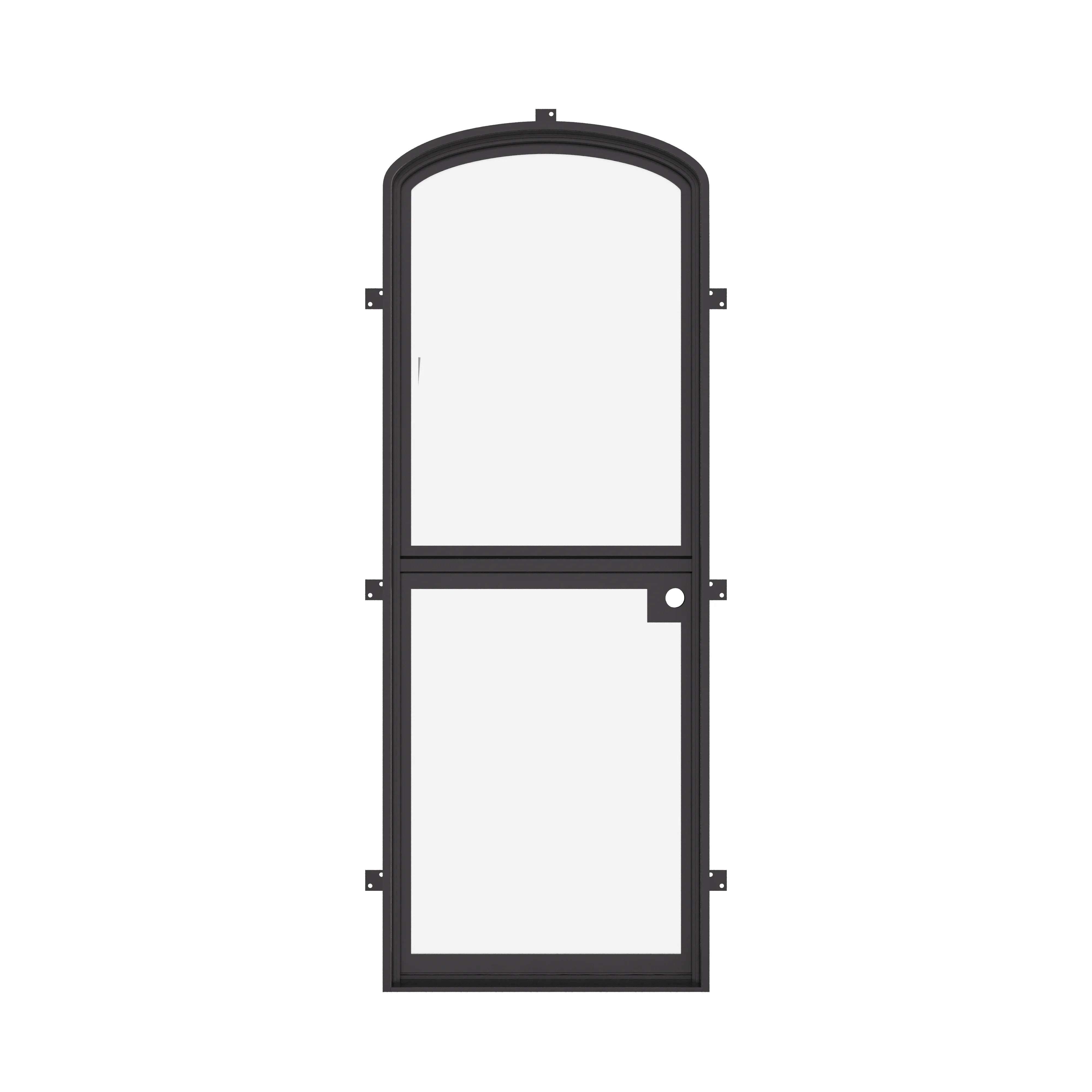 Exterior Dutch steel door with mini arch frame.
