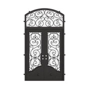 Beverly thermally broken double metal framed door with arch top transom.