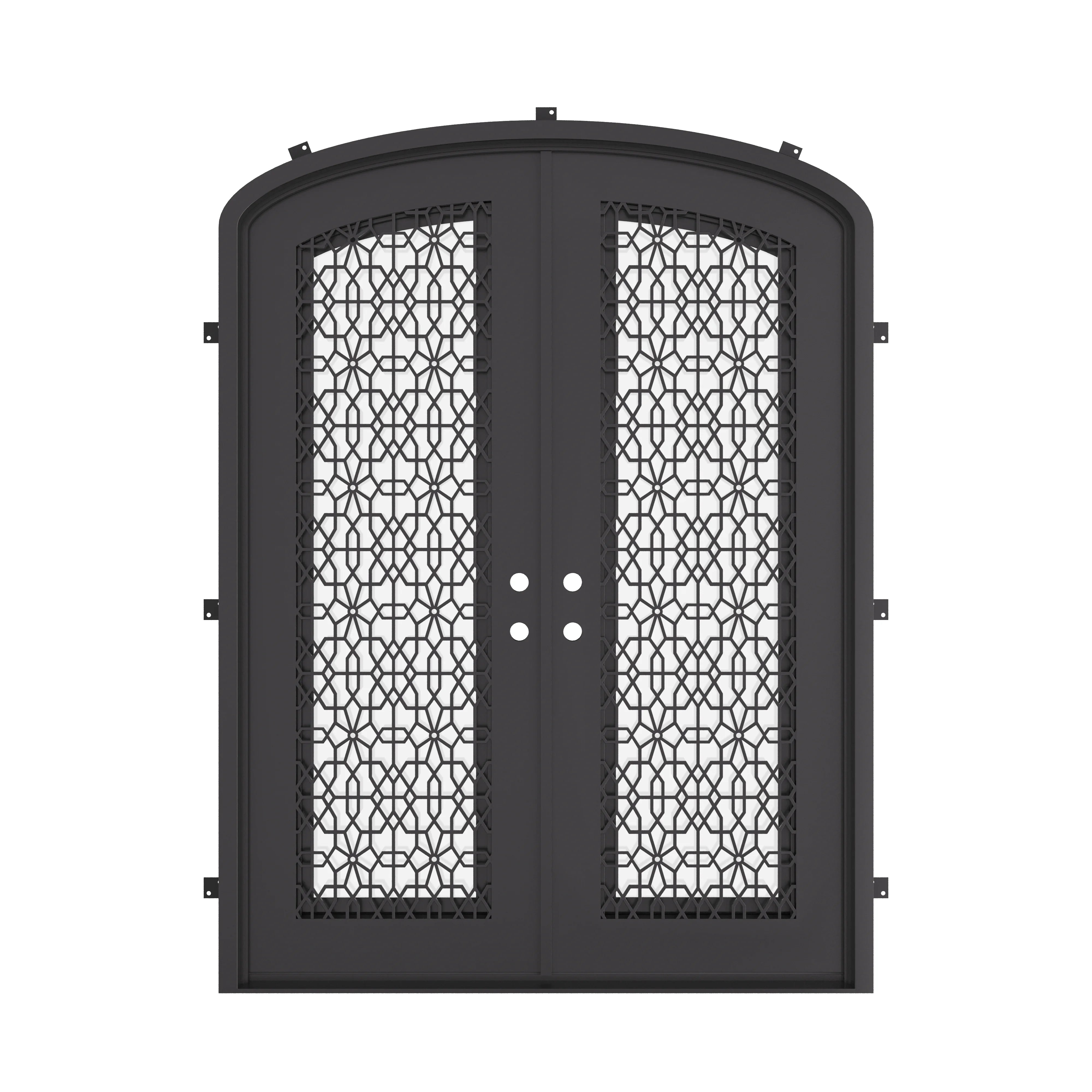 DNA door double mini arch architectural steel entry doors with mini arch top
