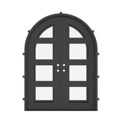 Knox radius top iron french door with thermal barrier.
