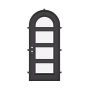 Knox single full arch top door with energy efficient tempered glass.
