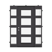 Knox single flat with side windows and contemporary look in matte black.