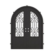 New York round top iron door in bronze color for cold weather.
