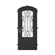 New York curved top metal hinged door with thermal barrier.