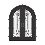 Paris double full arch top french door with thick energy efficient glass.