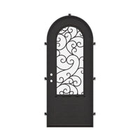 Story with Thermal Break - Single Full Arch by Pinky’s Iron Doors — home doors, view 5