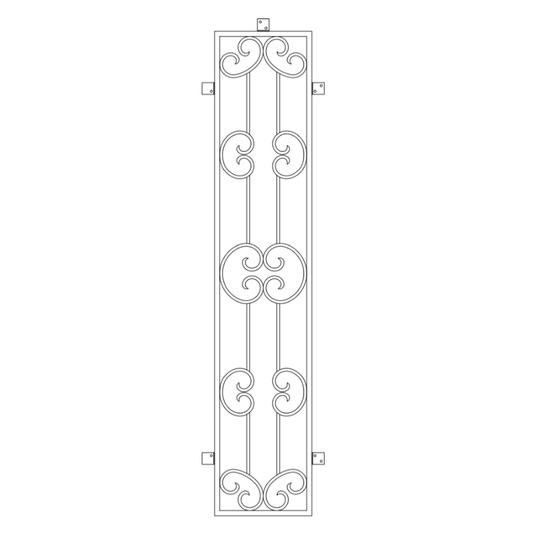 Beverly with Thermal Break - Side Window by Pinky’s Iron Doors — window frames, view 1