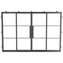 Load image into Gallery viewer, modern double sliding steel door with glass