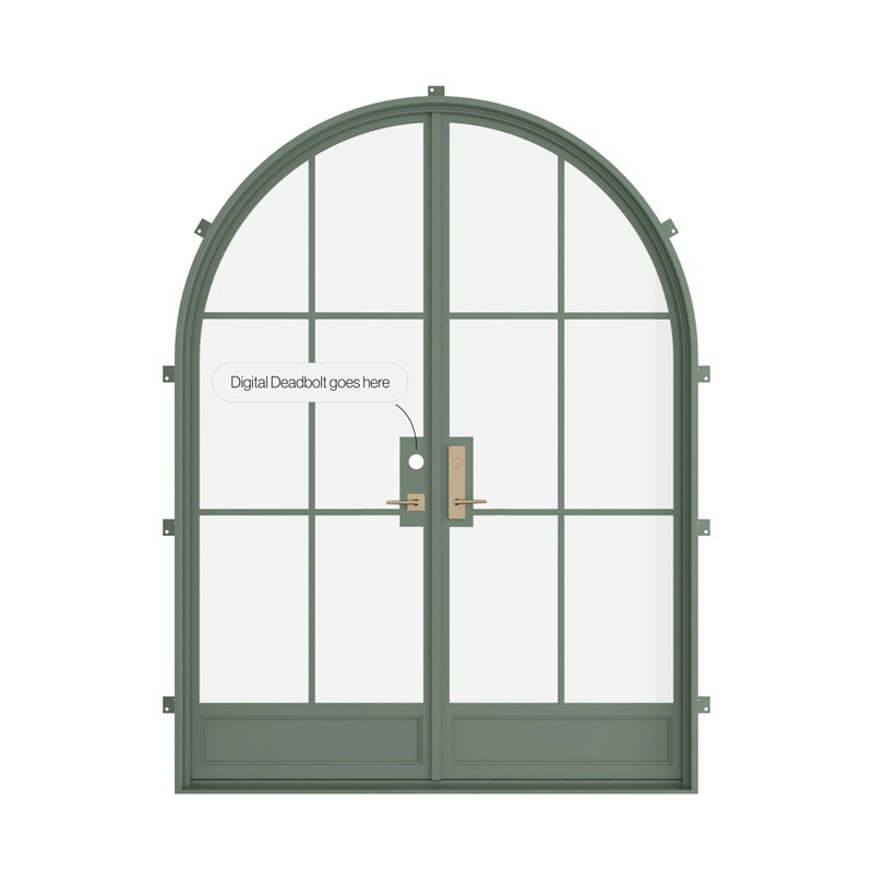 how to add a digital smart lock to your steel entry front door