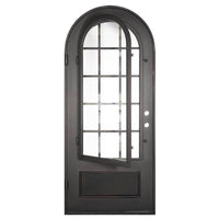Bronx with Thermal Break - Single Full Arch | Standard Sizes by Pinky’s Iron Doors — home doors, view 3