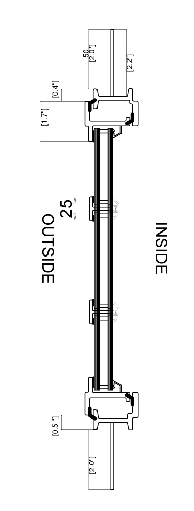Casement Window Cut Sheet Side View 01