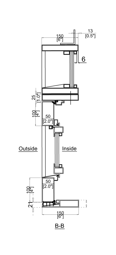 Cut Sheet for Out-Swing Iron Doors with Top Window