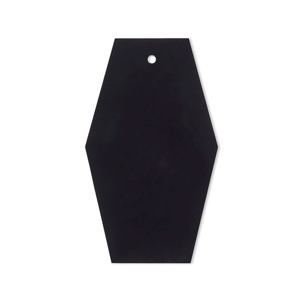 Black steel color sample with matte finish.