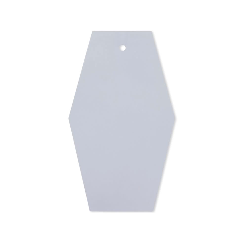 White iron door color sample with clean finish.