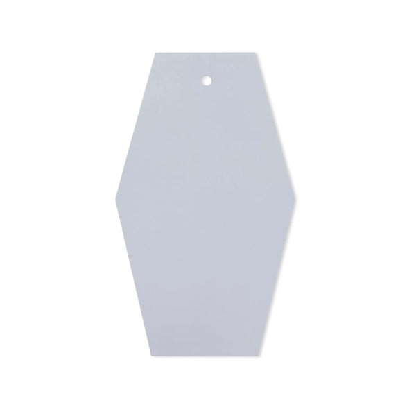White iron door color sample with clean finish.