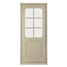Load image into Gallery viewer, Modern Steel Front Door with Round Cornered Window