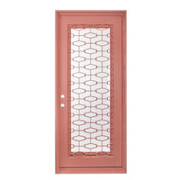 Pinky Steel Entry Door with PINKYS Logo Design