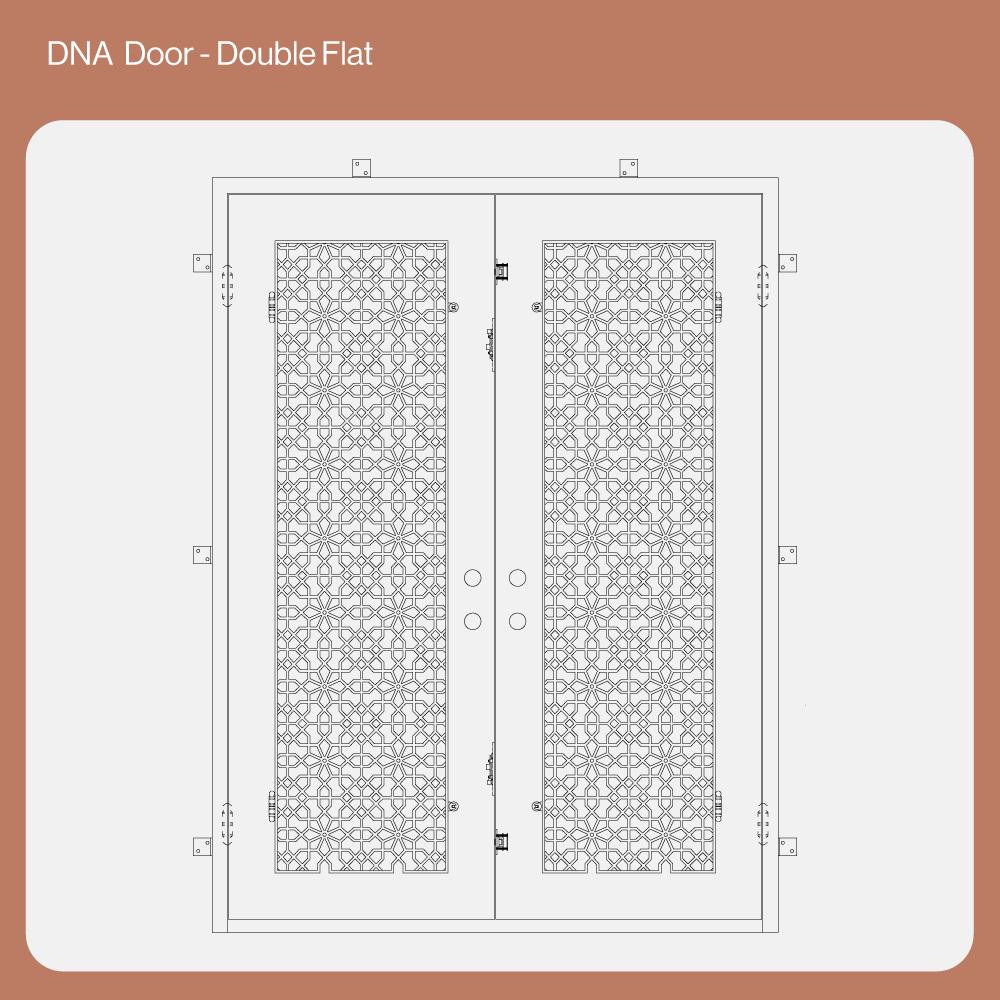 CAD Drawing of DNA Double Flat Door