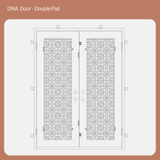CAD Drawing of DNA Double Flat Door