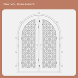 DNA' Door - Double Full Arch | Customize