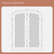 CAD Drawing of DNA Double Mini Arch Door