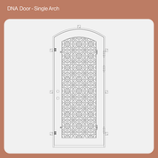 CAD Drawing of DNA Single Arch Door