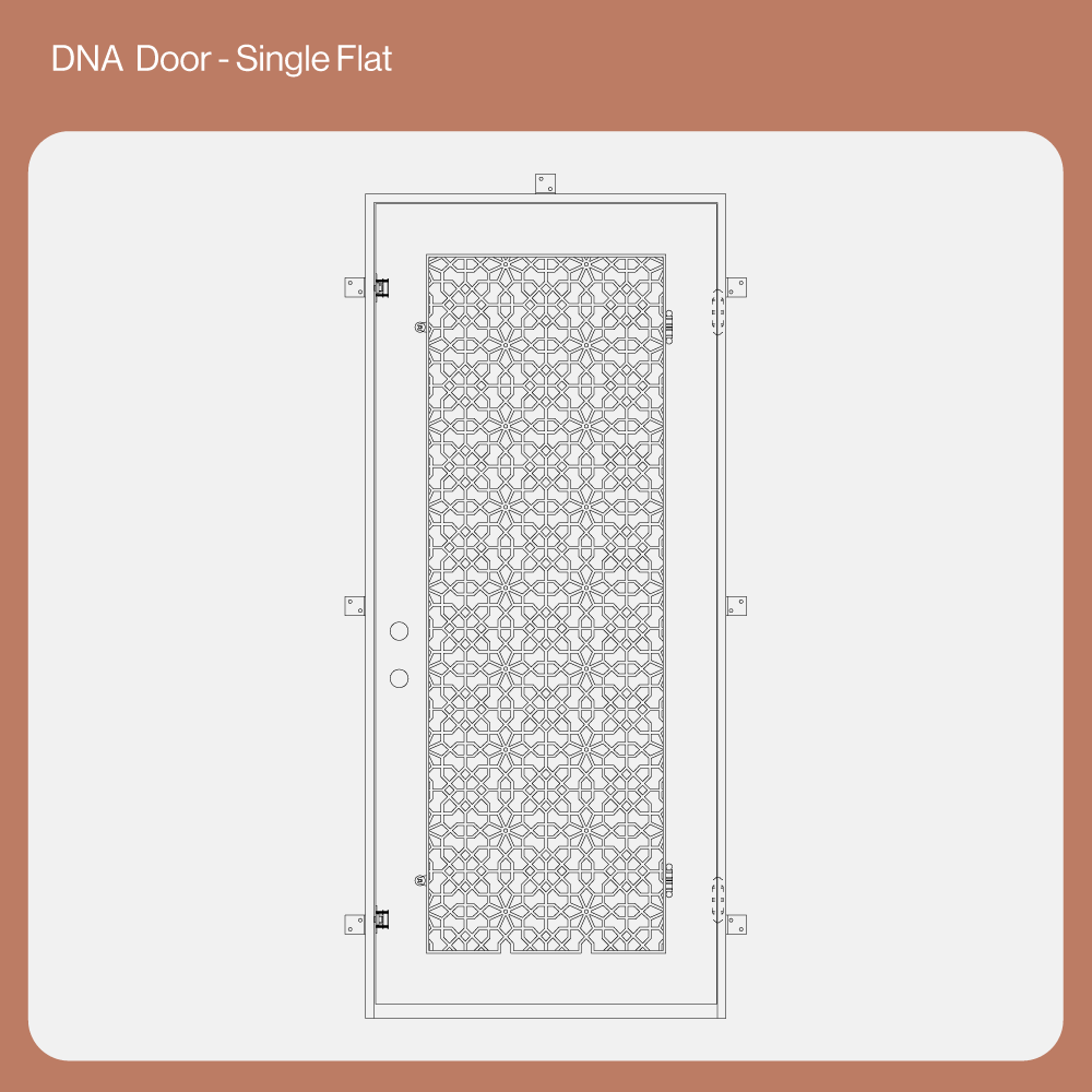 CAD Drawing of DNA Single Flat Door