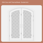 CAD Drawing of Thermally Broken DNA Double Arch Door