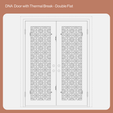 DNA' Door with Thermal Break - Double Flat | Customize