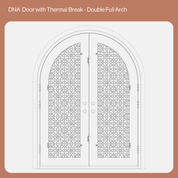 CAD Drawing of Thermally Broken DNA Double Full Arch Door