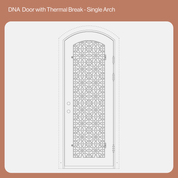 CAD Drawing of Thermally Broken DNA Single Arch Door