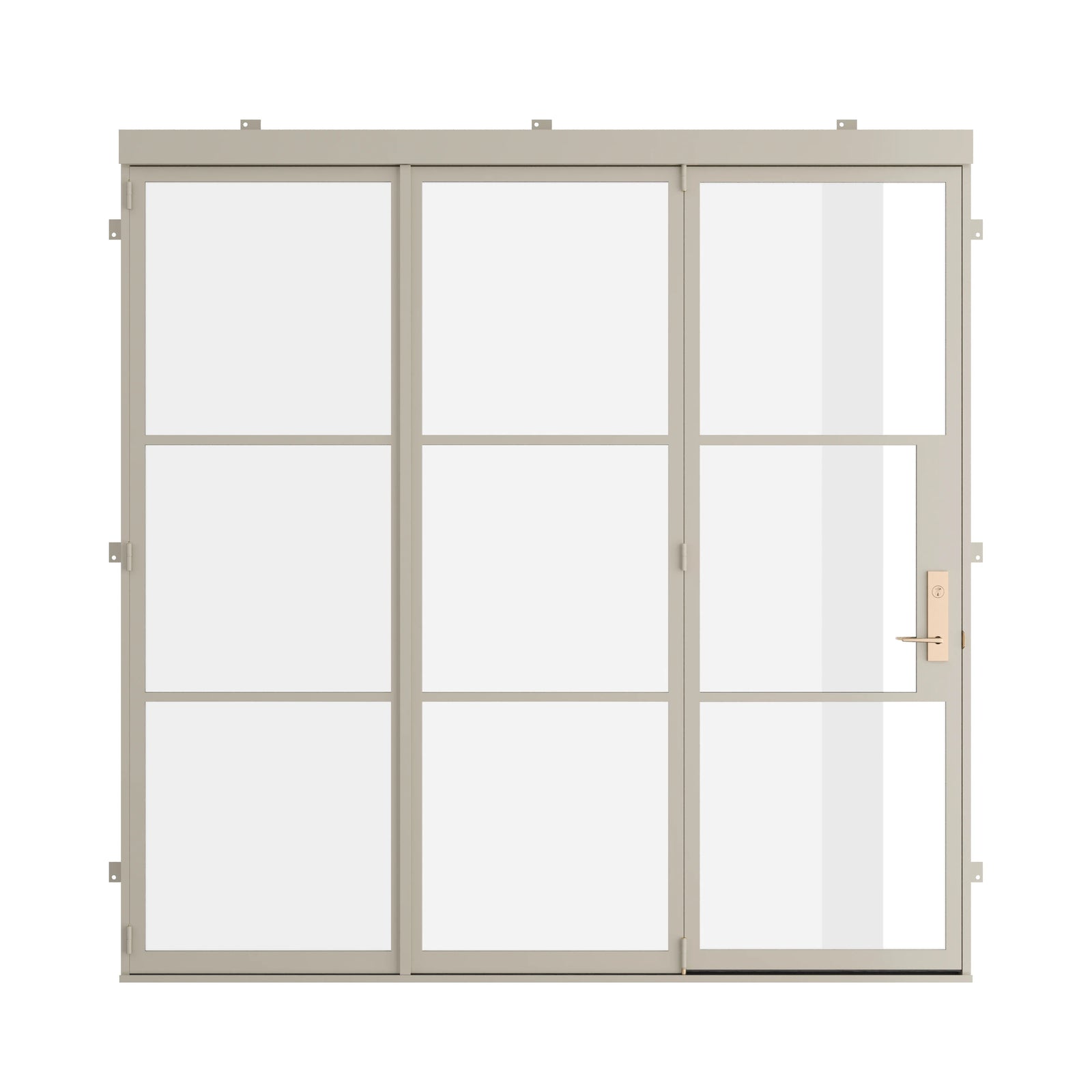 Pinkys Air 4 steel door, bifold, closed