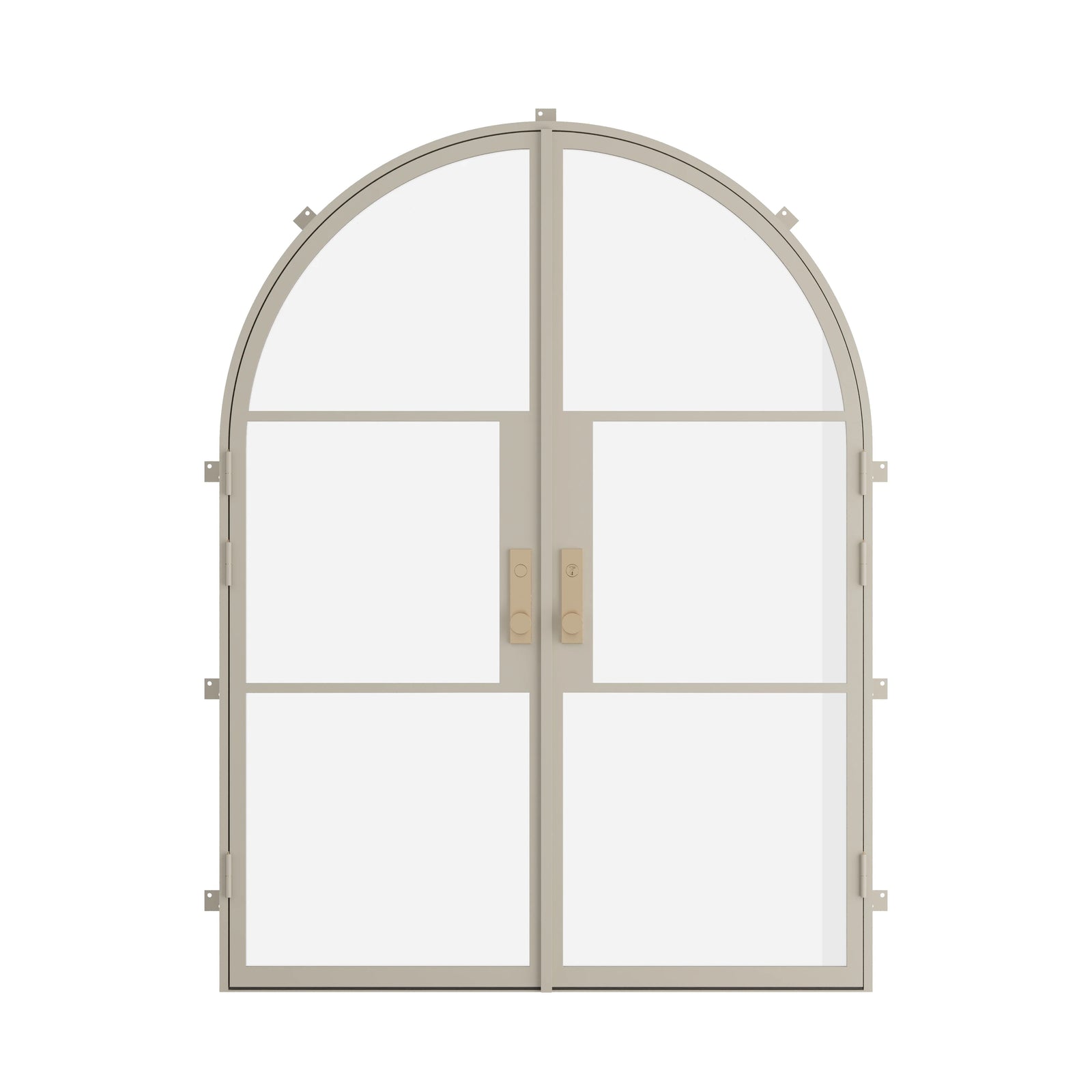 Pinkys Air 4 steel door, double, full arch, closed