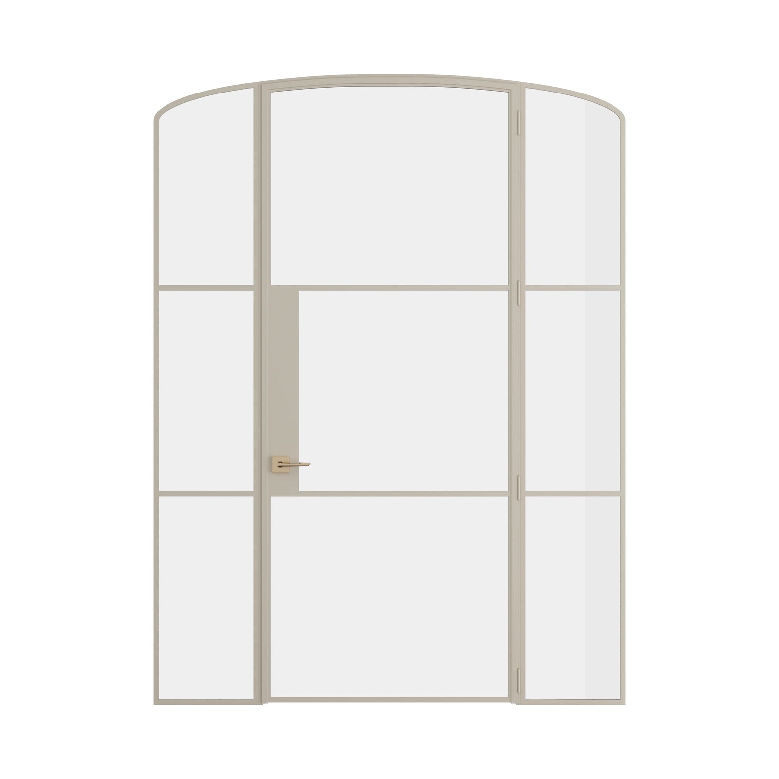 Pinkys Air 4 interior steel door, single, mini arch, with side windows, closed