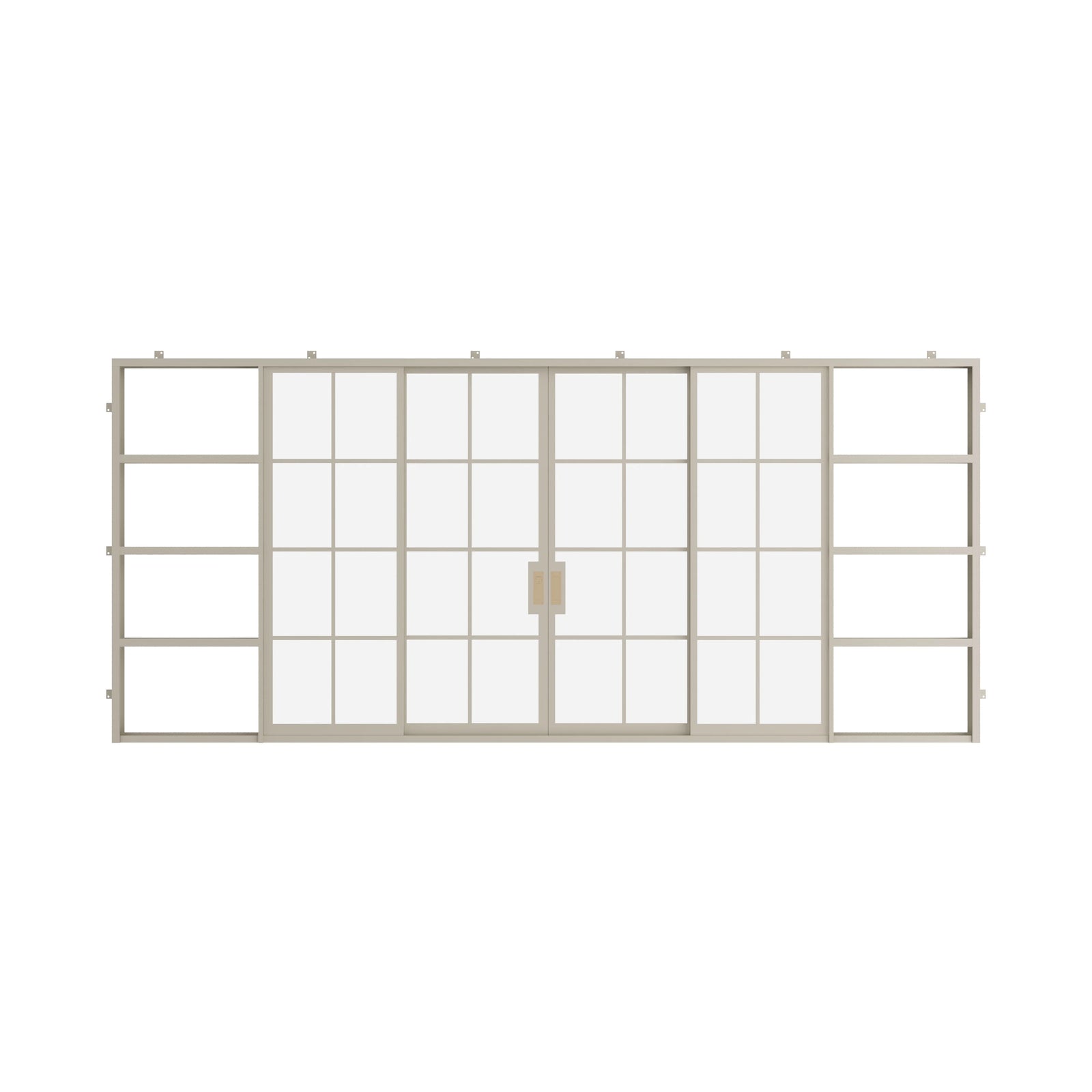 Pinkys Air 5 steel door, sliding, pocket, center-split, closed
