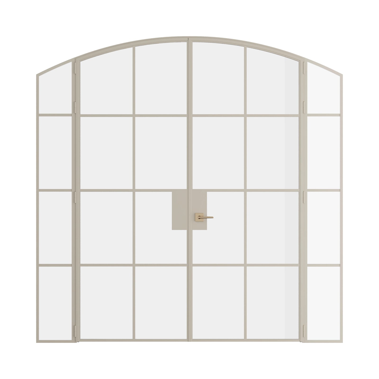 Pinkys Air 5 interior steel door, double, arch, with side windows, closed