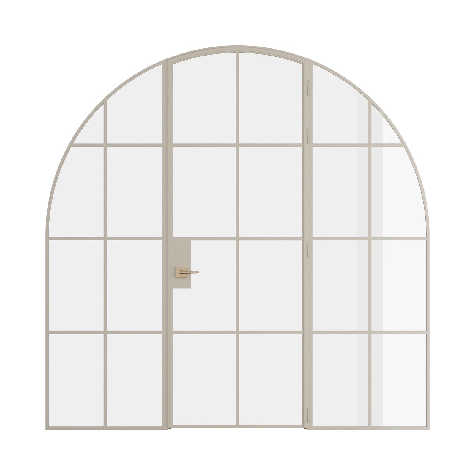 Pinkys Air 5 interior steel door, single, full arch, with side windows, closed