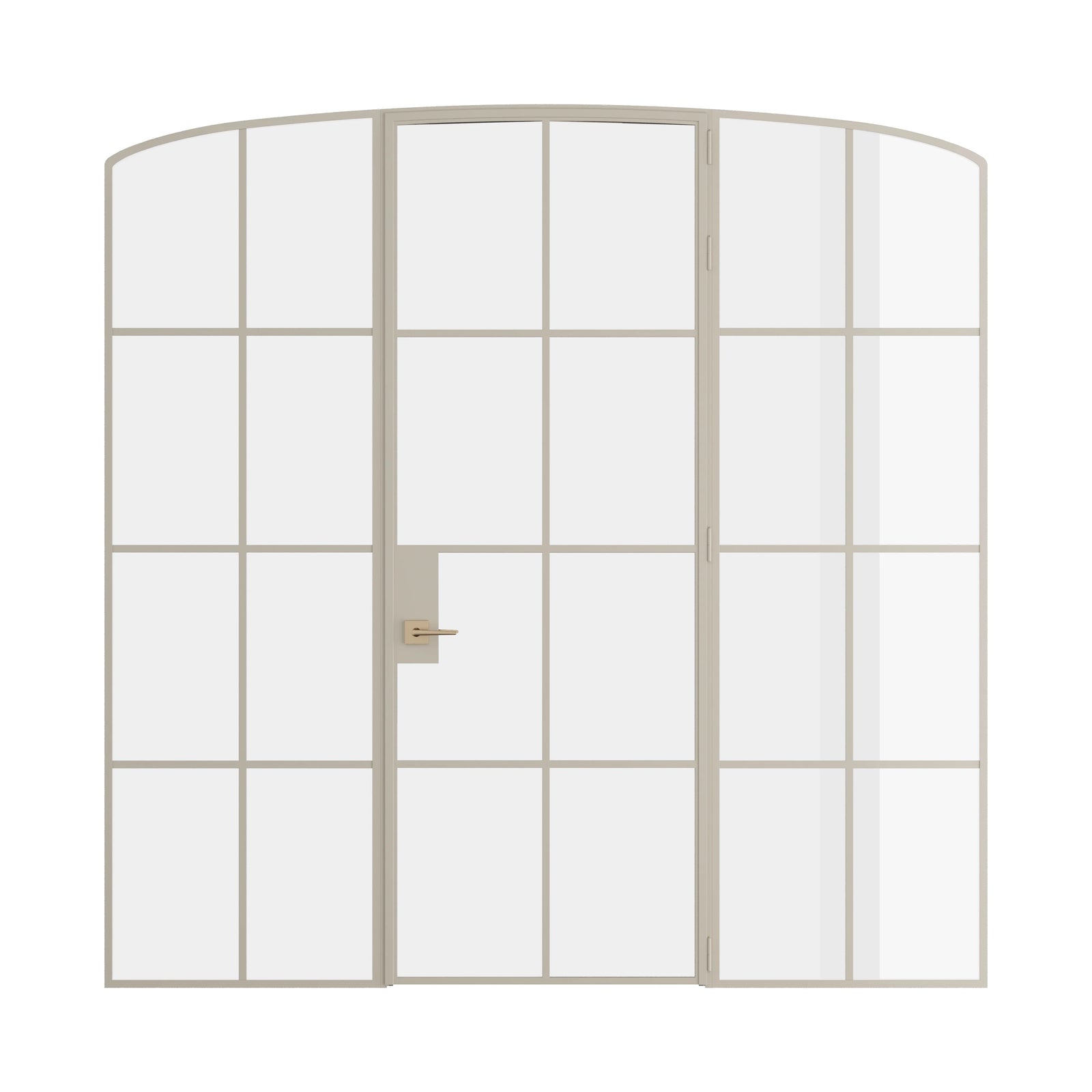 Pinkys Air 5 interior steel door, single, mini arch, with side windows, closed