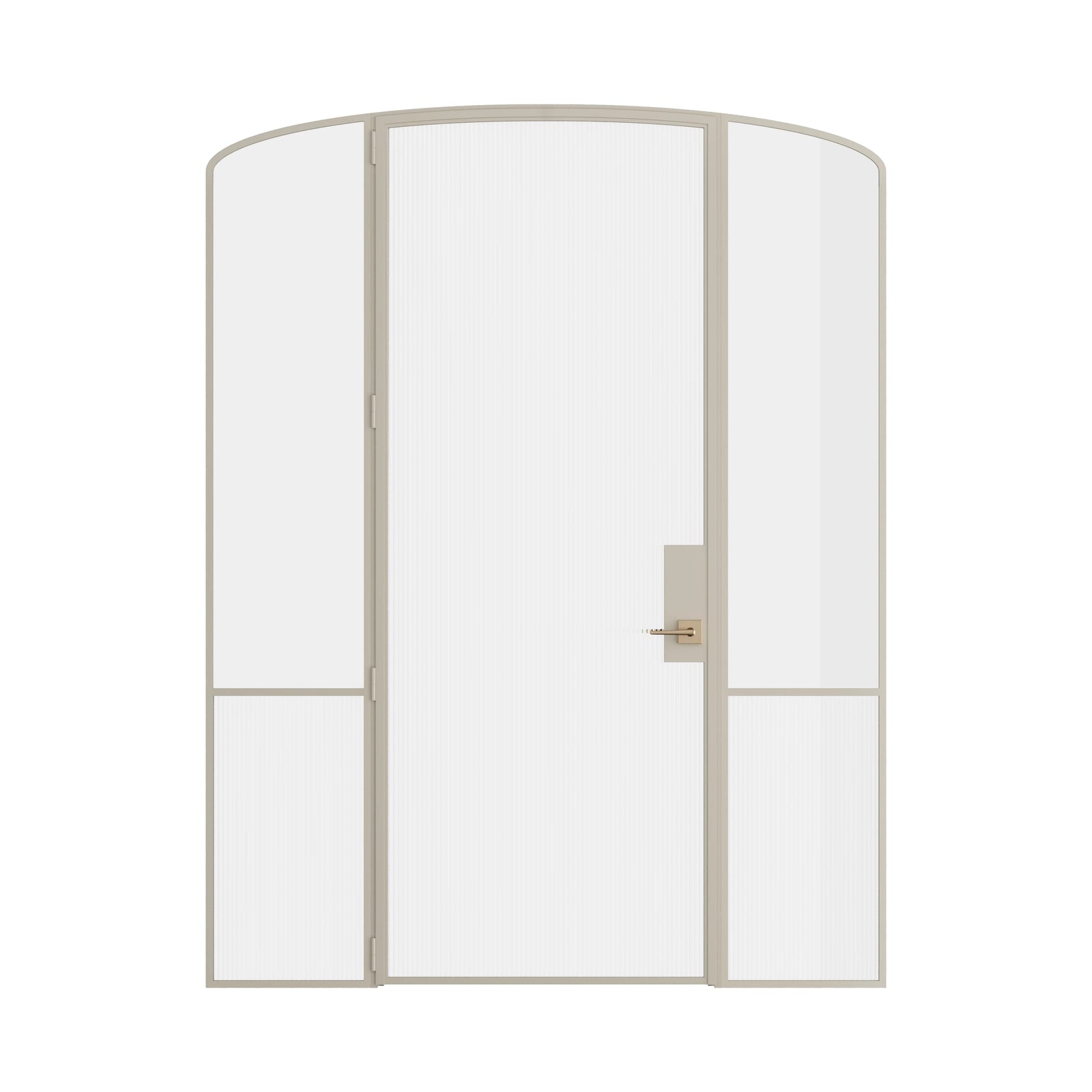 Pinkys Air Grand interior steel door, single, mini arch, with side windows, closed